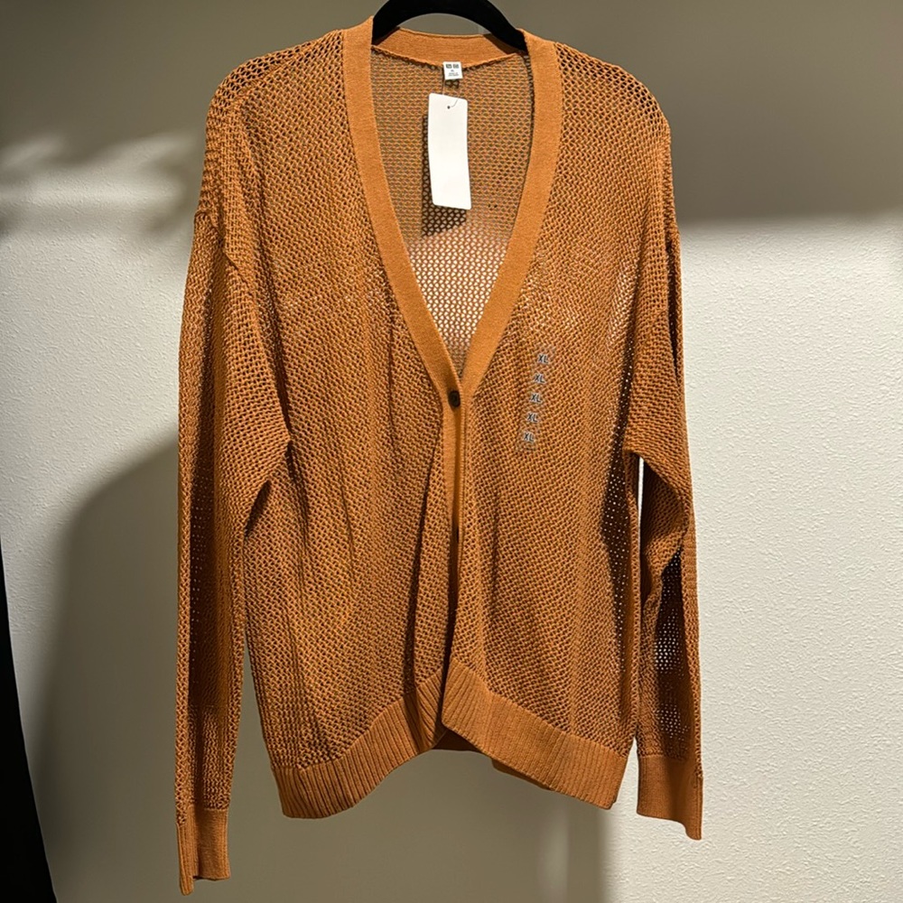 Holey cardigan